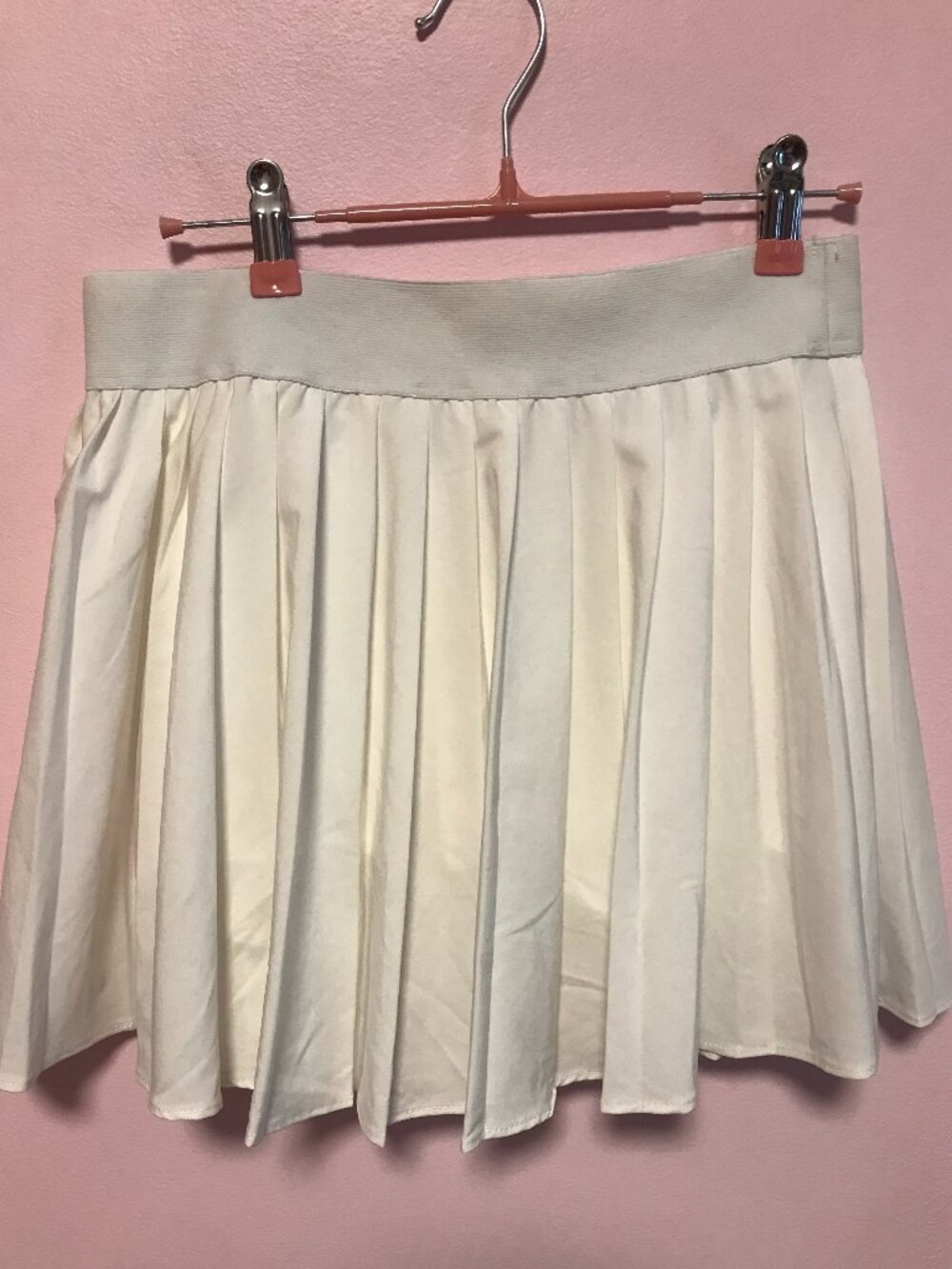 GARAGE "Tessa" Pleated White Tennis Skort